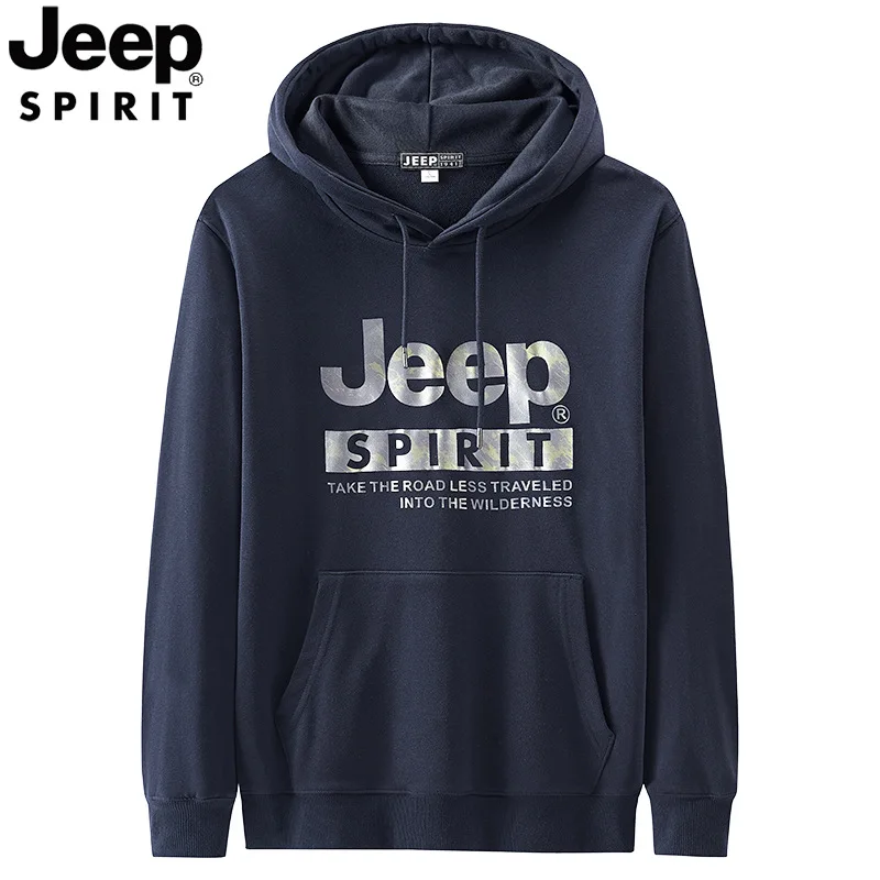 Jeep spirit мужской спортивный свитер с капюшоном с принтом - Фотография_4