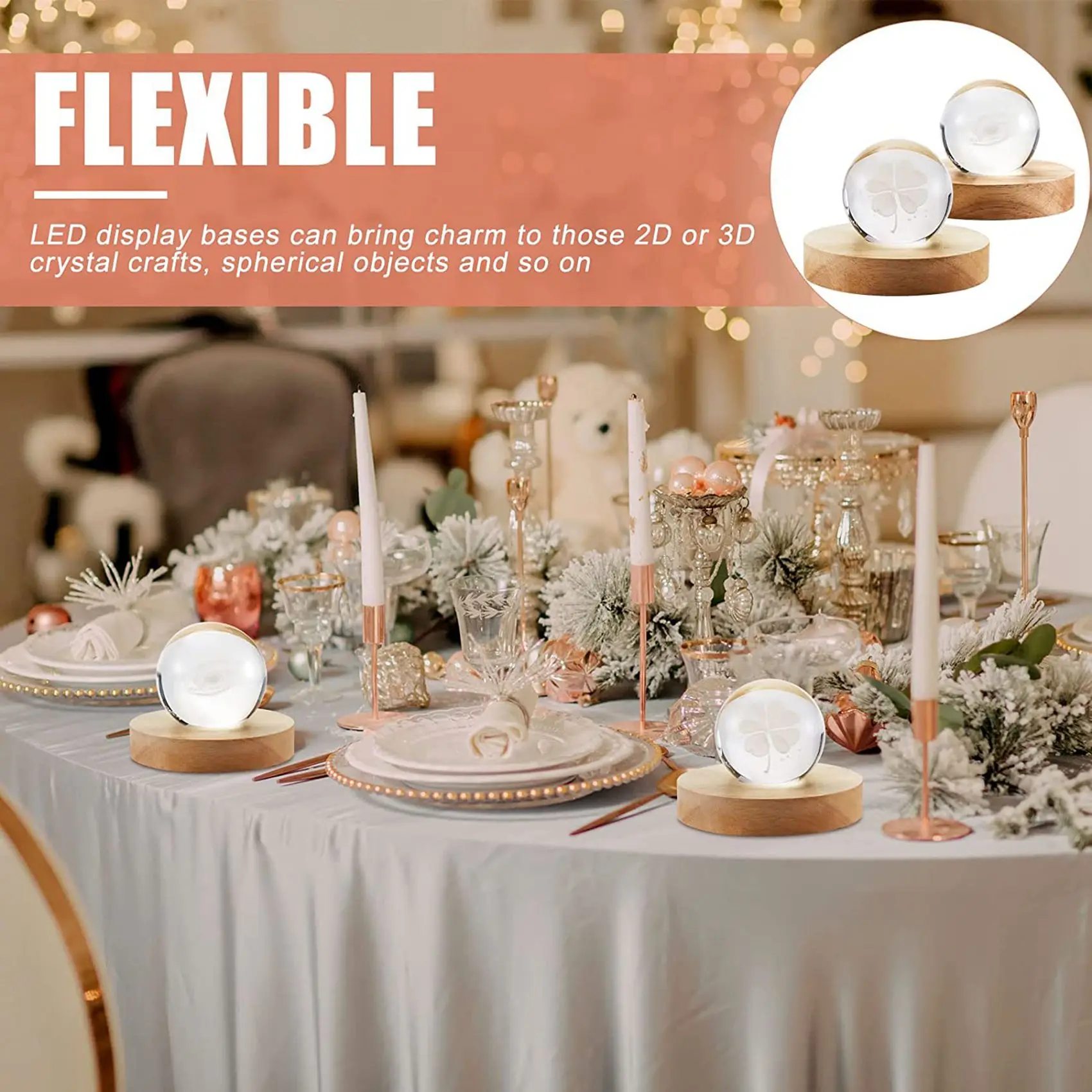 Деревянная подставка для светового - Фотография_4