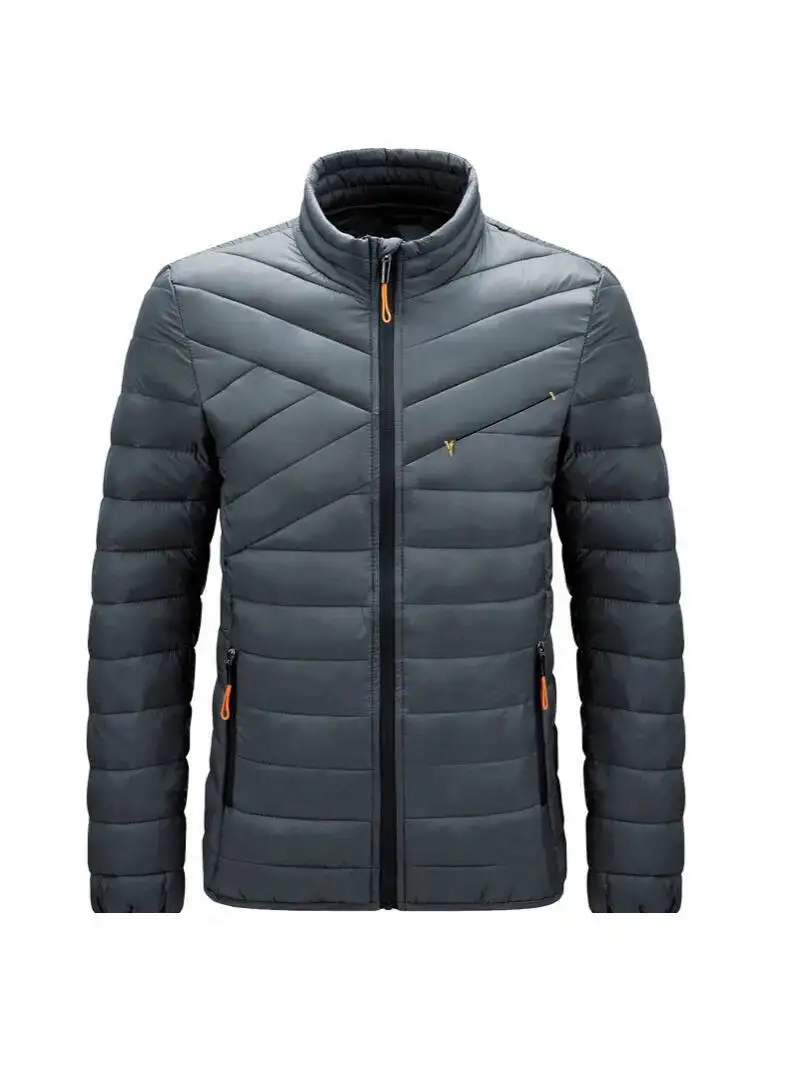 Мужская легкая стеганая куртка на пуху