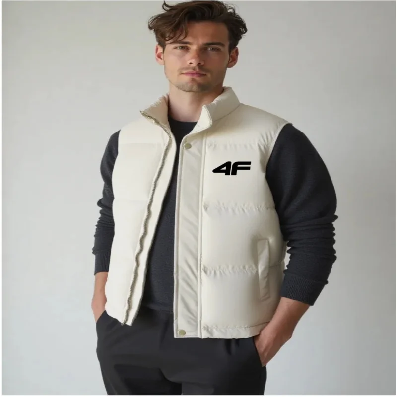 Новая модная повседневная теплая куртка без рукавов на пуху