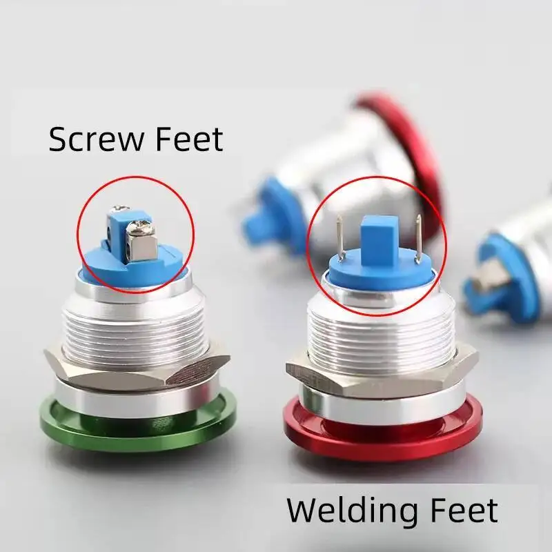 Металлический кнопочный переключатель с грибовидной головкой 16/19/22 мм - Фотография_4