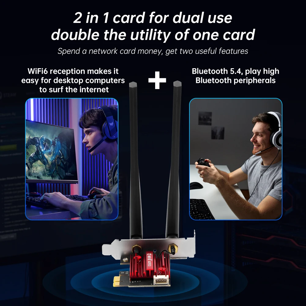 Двухдиапазонный беспроводной адаптер fenvi wifi 6 ax900 bluetooth 5 - Фотография_3