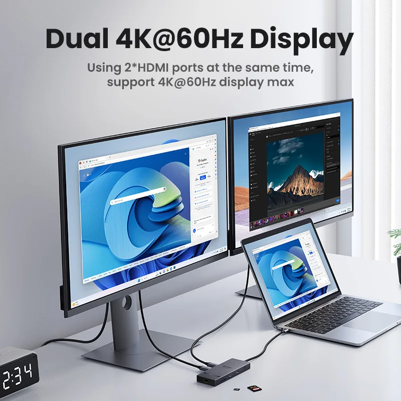 Ugreen usb c hub 10-в-1 4k60 гц hdmi usb3 - Фотография_5