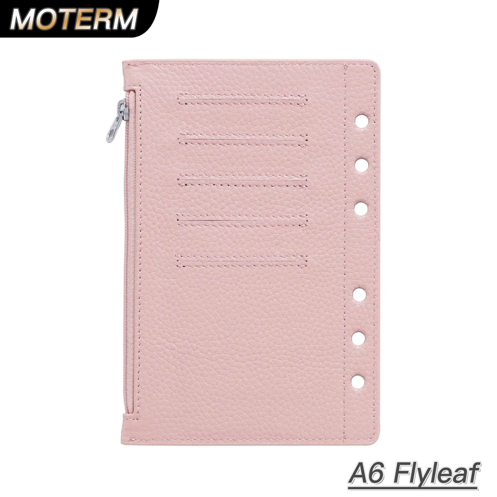 Moterm zipper flyleaf для планировщика кольца формата а6