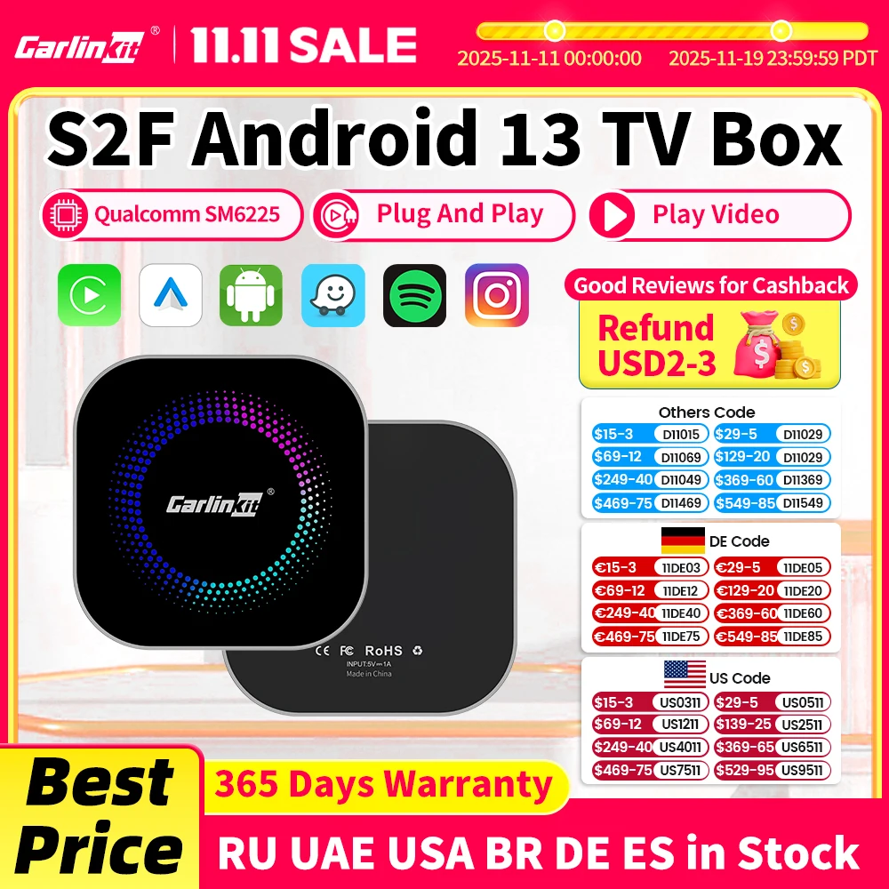 Android 13 tv box carlinkit wireless