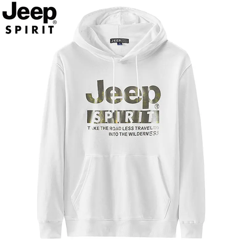 Jeep spirit мужской спортивный свитер с капюшоном с принтом - Фотография_2