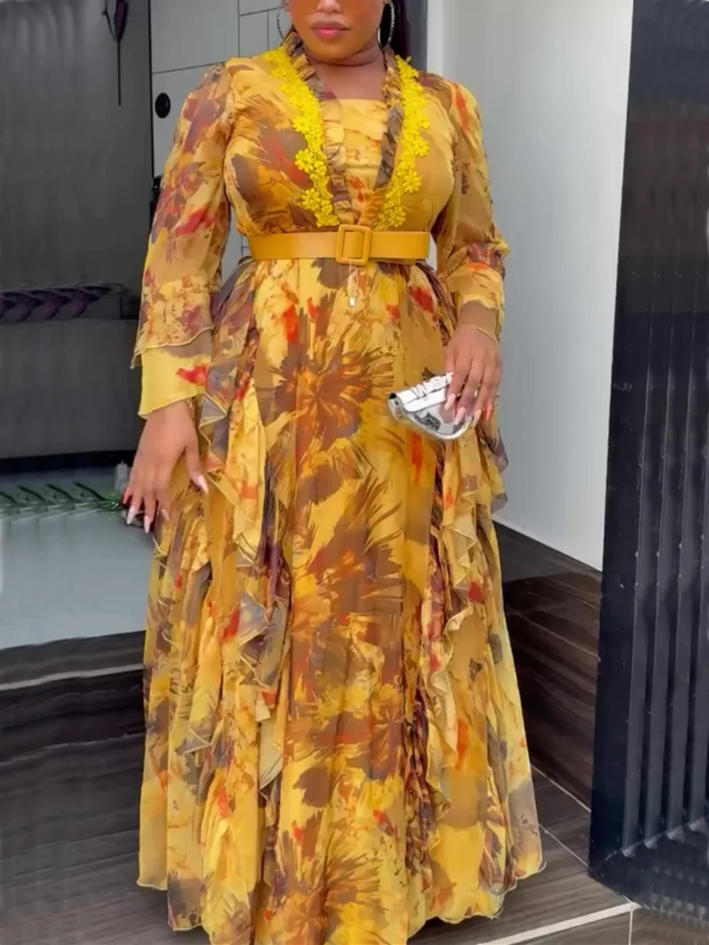 Африканские вечерние платья больших размеров для женщин - Фотография_2