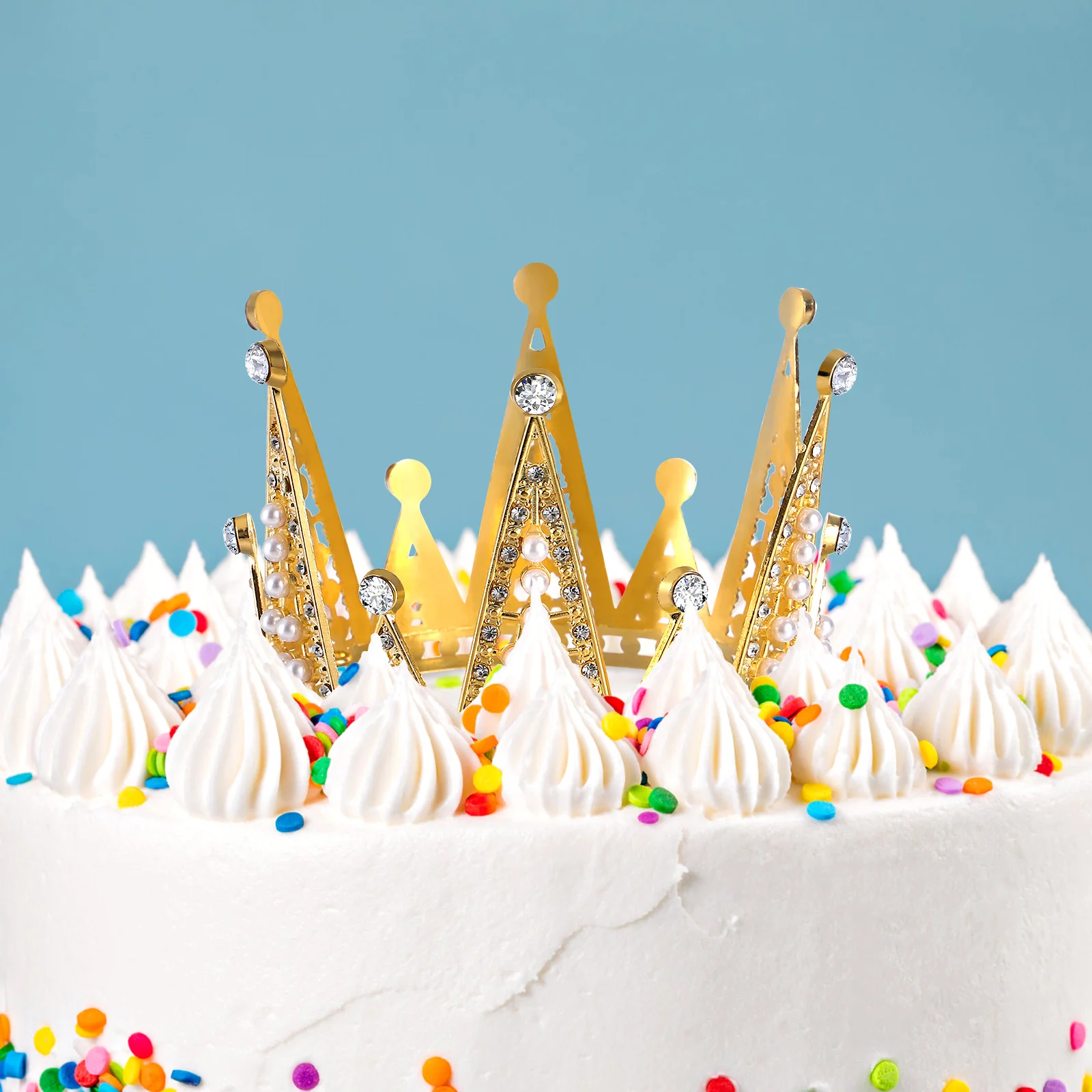 Корона украшение для торта жемчуг - Фотография_4