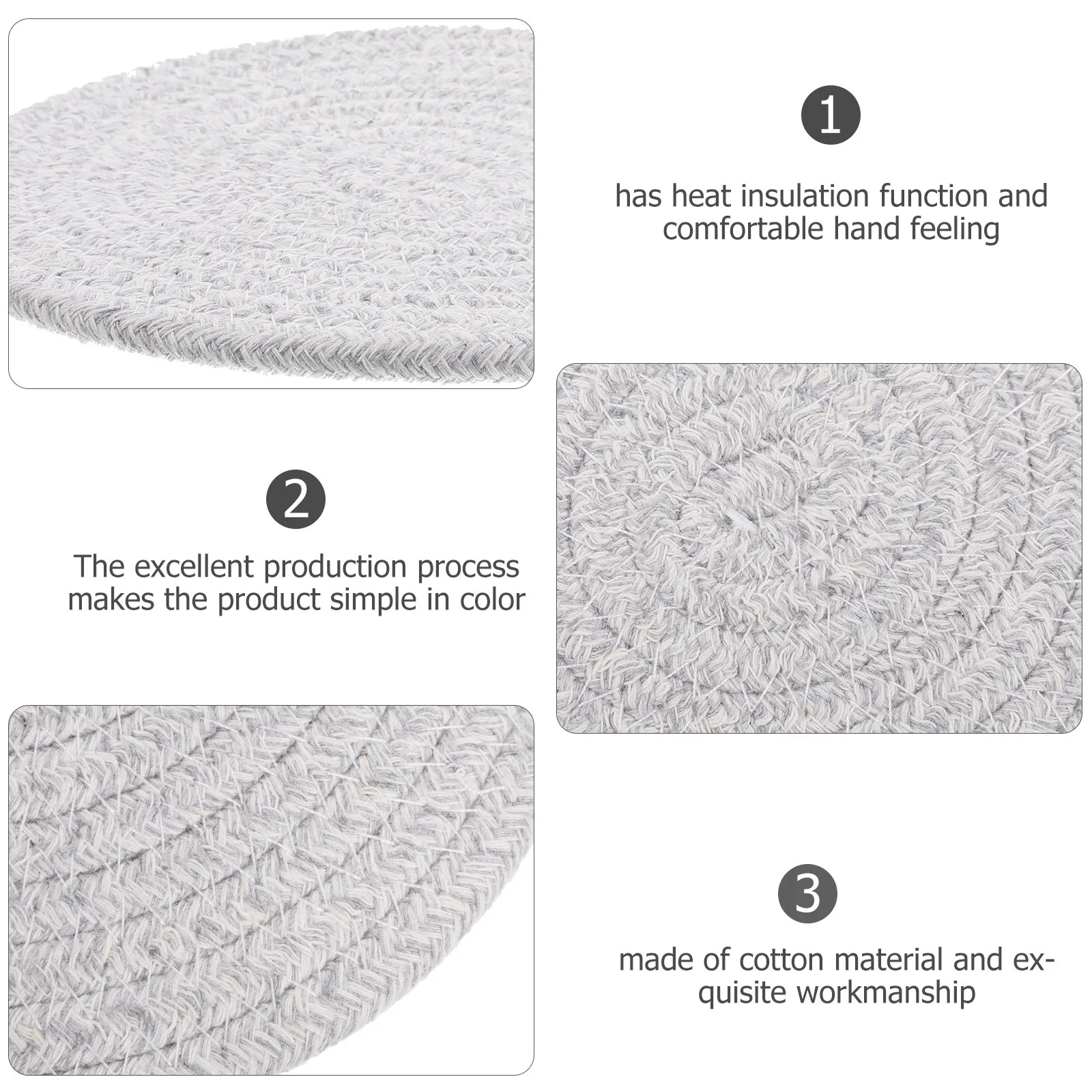 Хлопковые круглые салфетки ручной работы