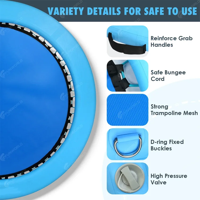 Гамак, надувной поплавок для бассейна с воздушным насосом - Фотография_3