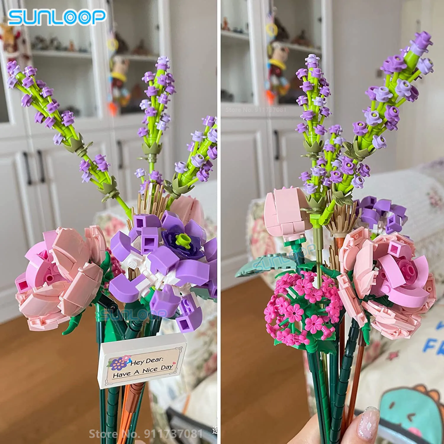 Loz цветы diy украшения строительные - Фотография_3