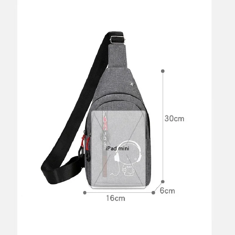 Светящаяся мужская нагрудная сумка - Фотография_6