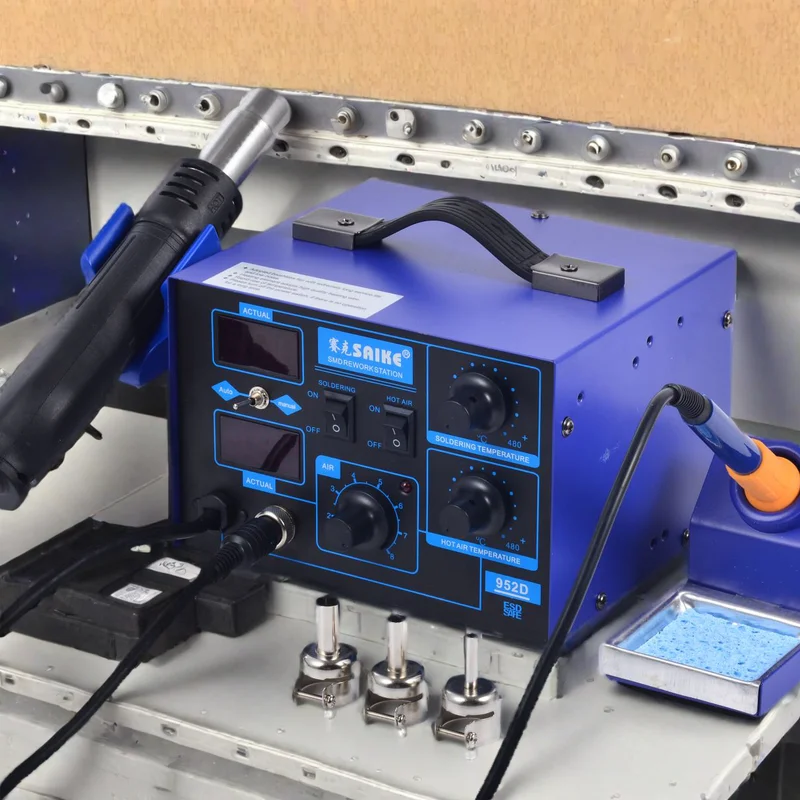 Saike 952d паяльная станция 2 в 1
