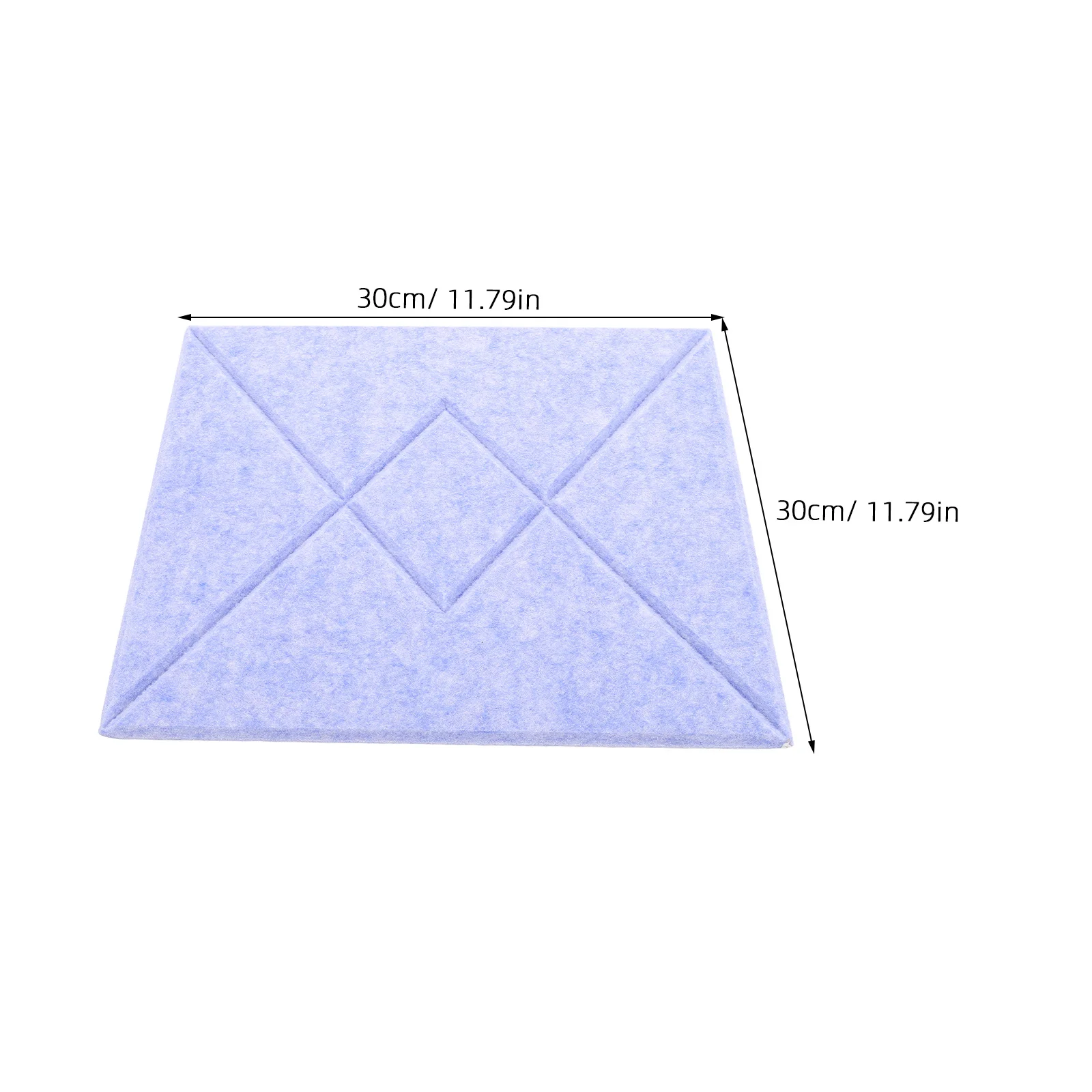 Фетровая настенная плитка v-образной формы в полоску - Фотография_6