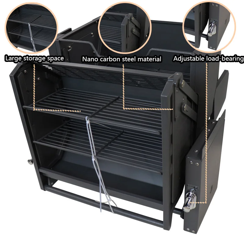 Кухонный шкаф, двухслойная выдвижная корзина - Фотография_3