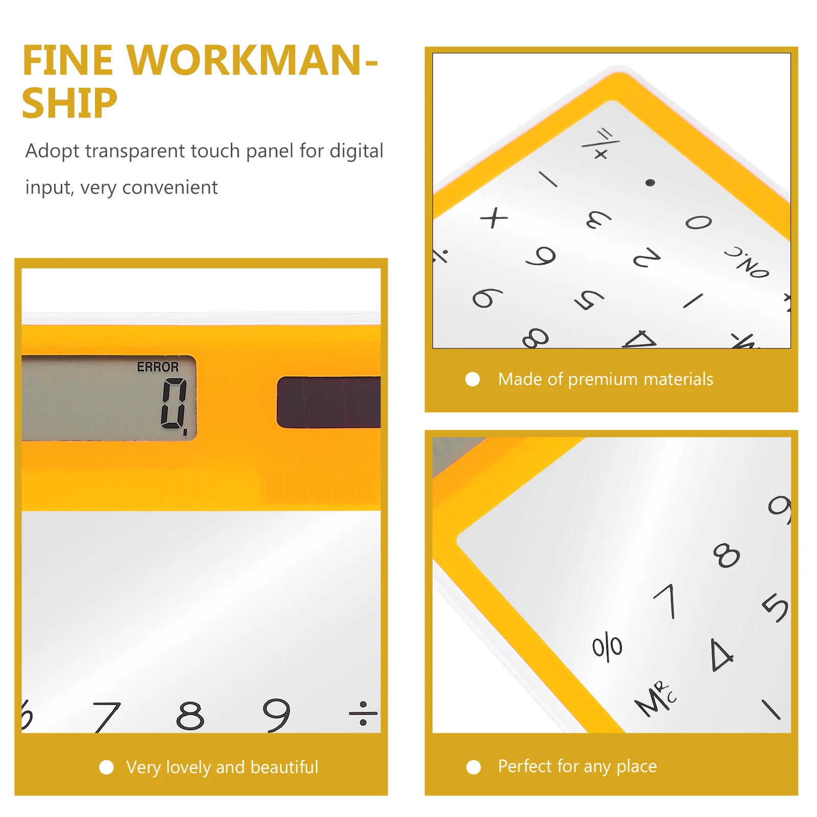 8-значный солнечный калькулятор с сенсорным экраном