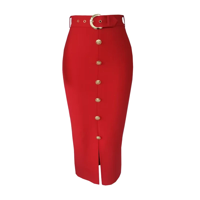 Женская юбка-карандаш средней длины - Фотография_3