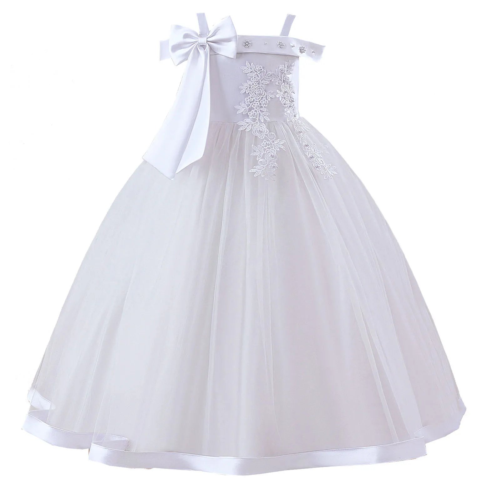 Блестящее кружевное фатиновое платье - Фотография_2