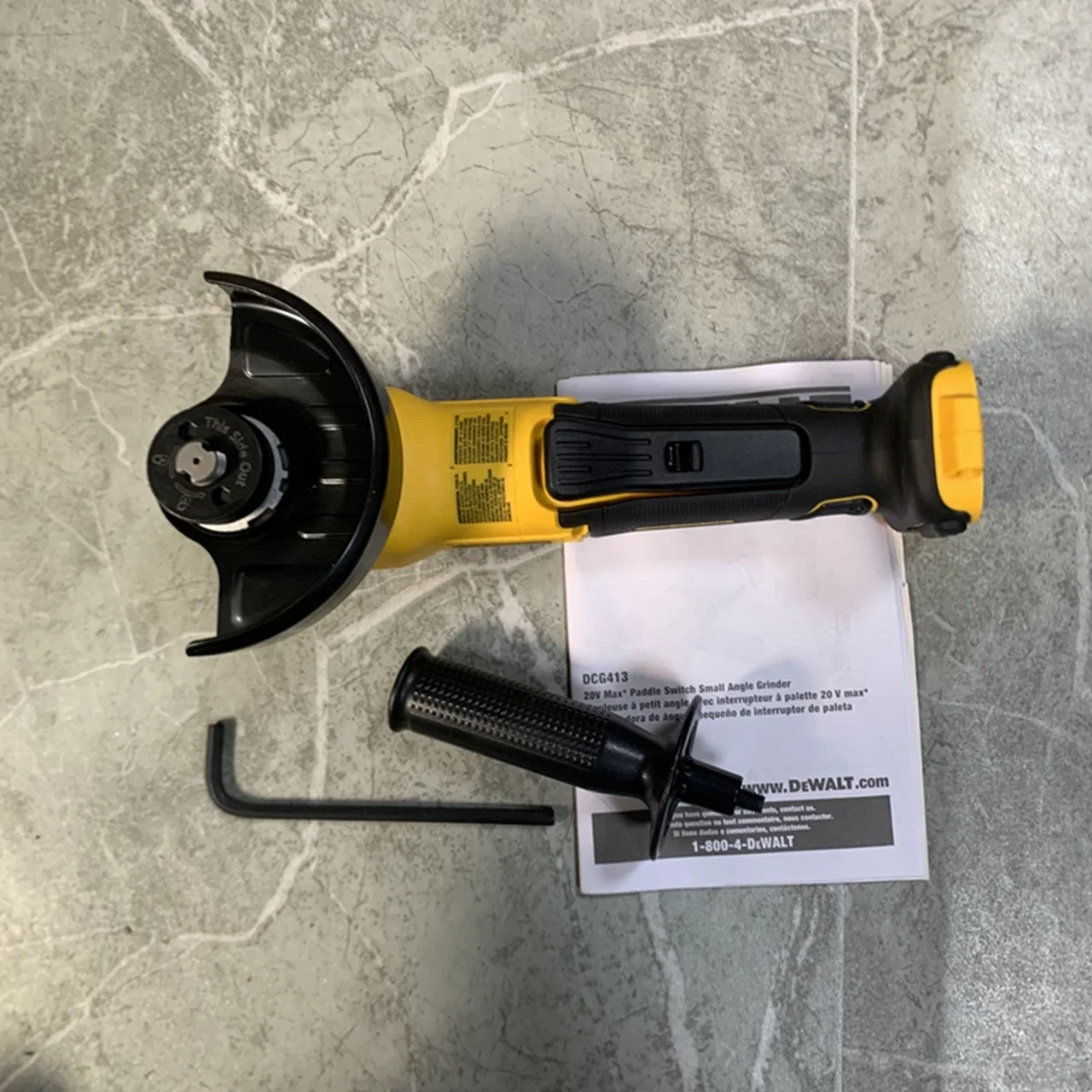 Dewalt dcg413, бесщеточный беспроводной лопастной переключатель - Фотография_3