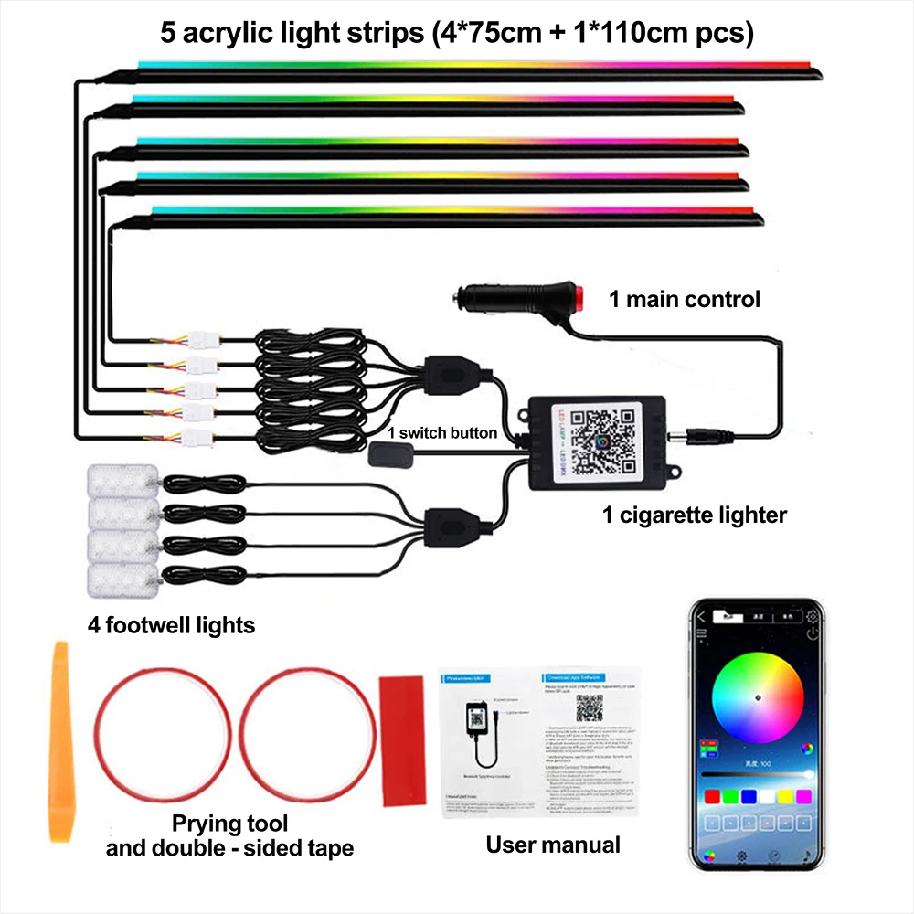 Светодиодные rgb-подсветки для салона автомобиля - Фотография_6