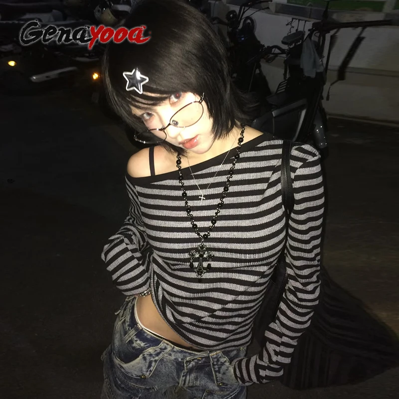 Genayooa японская футболка y2k