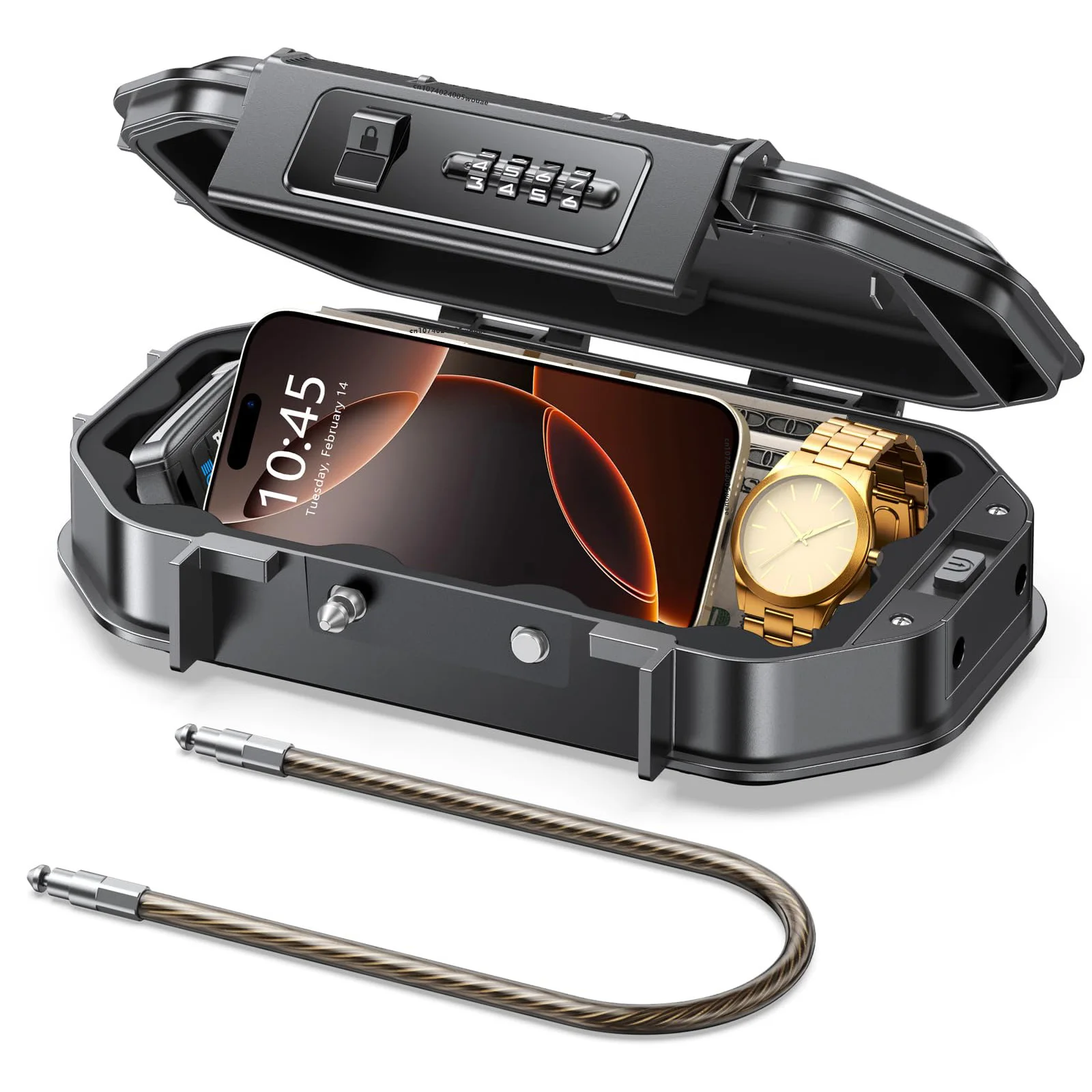 Дорожный сейф с замком