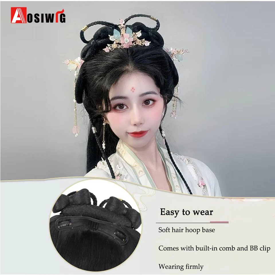Синтетическая повязка на голову в древнем стиле hanfu - Фотография_4