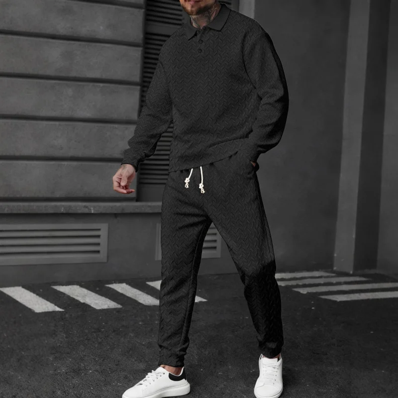 Menpolom мужская спортивная рубашка-поло с длинными рукавами - Фотография_2