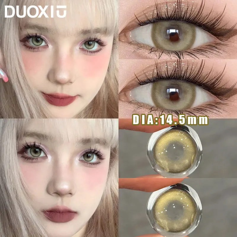 Duoxiu 1 пара новых цветных контактных линз - Фотография_5