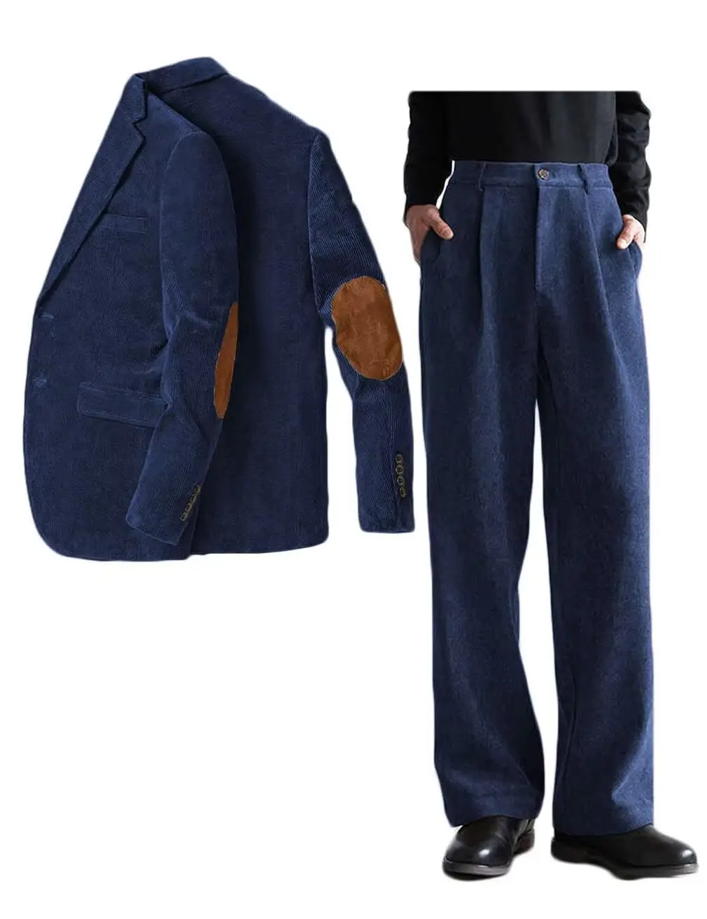 Мужской вельветовый комплект из 2-х предметов-смокинг - Фотография_5