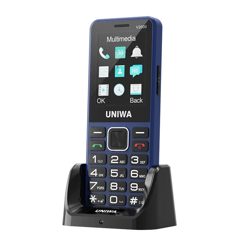 Uniwa v2000 4g модный телефон с клавиатурой 2 - Фотография_5