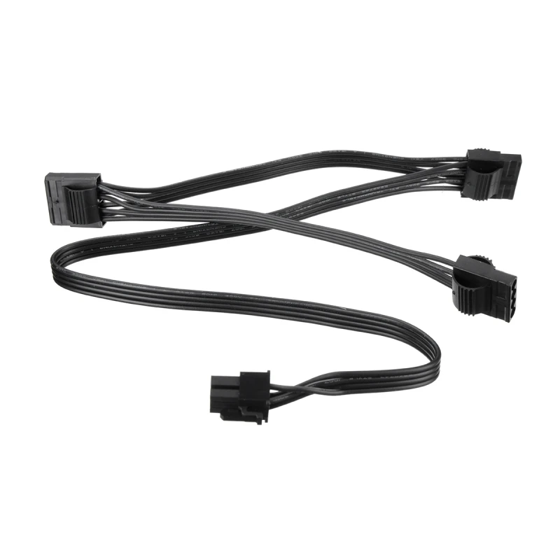 6-контактный на 3-контактный 4-контактный прямой кабель питания molex - Фотография_2