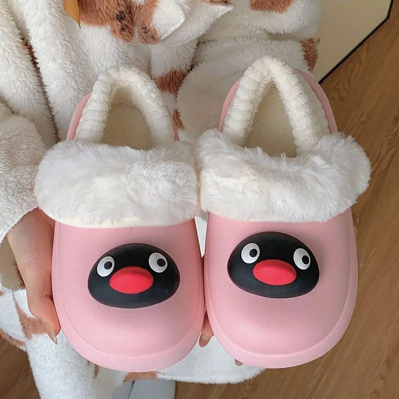 Непромокаемые тапочки с мехом пингвина - Фотография_3