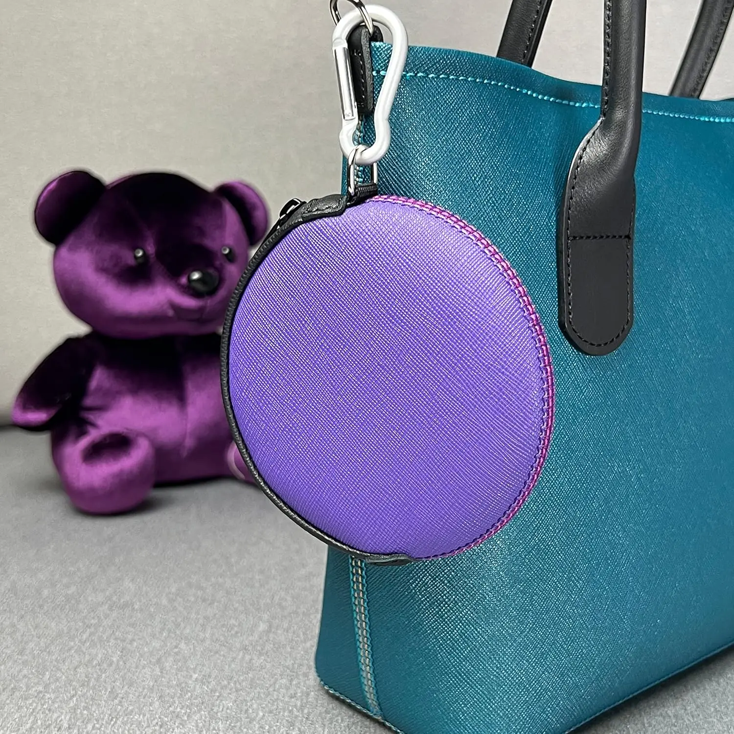 Мини-круглый кошелек onejoy с зажимом - Фотография_3