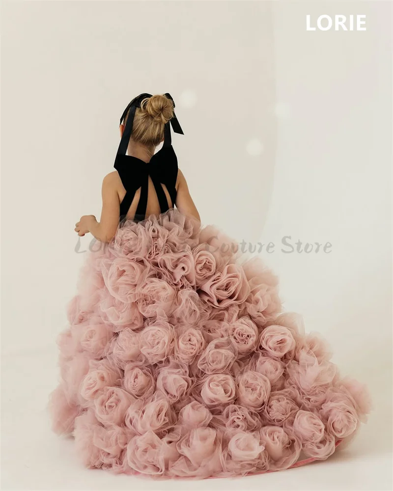 Lorie трапециевидные платья с цветочным узором для девочек - Фотография_3