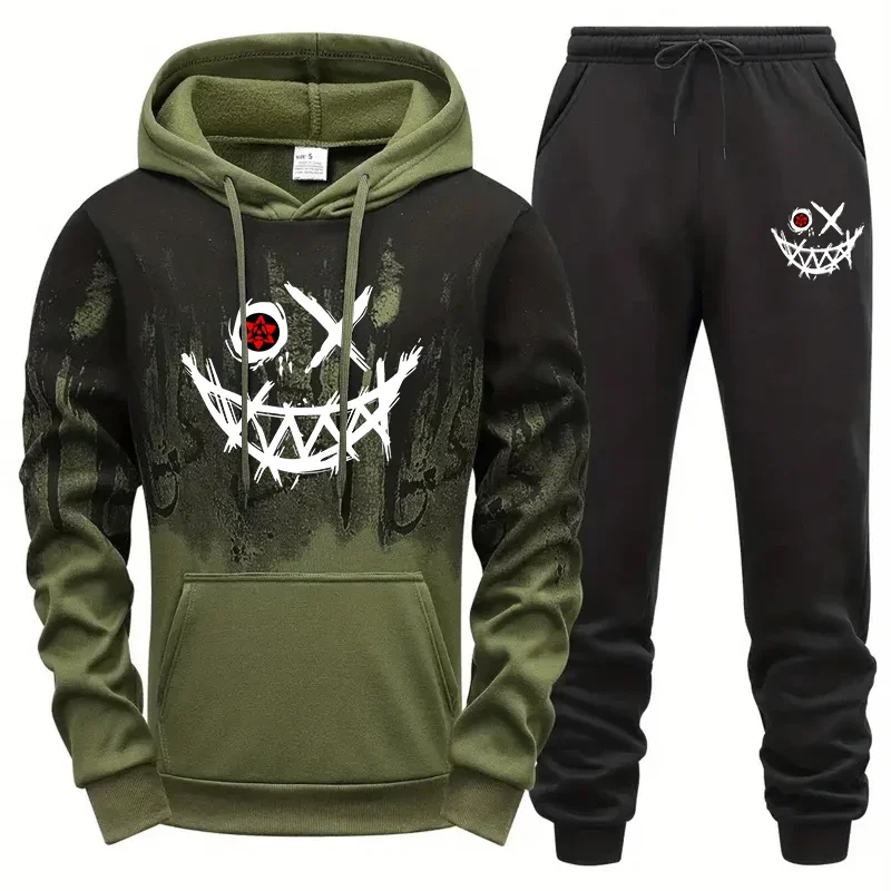 Мужские толстовки с капюшоном и спортивные штаны - Фотография_3