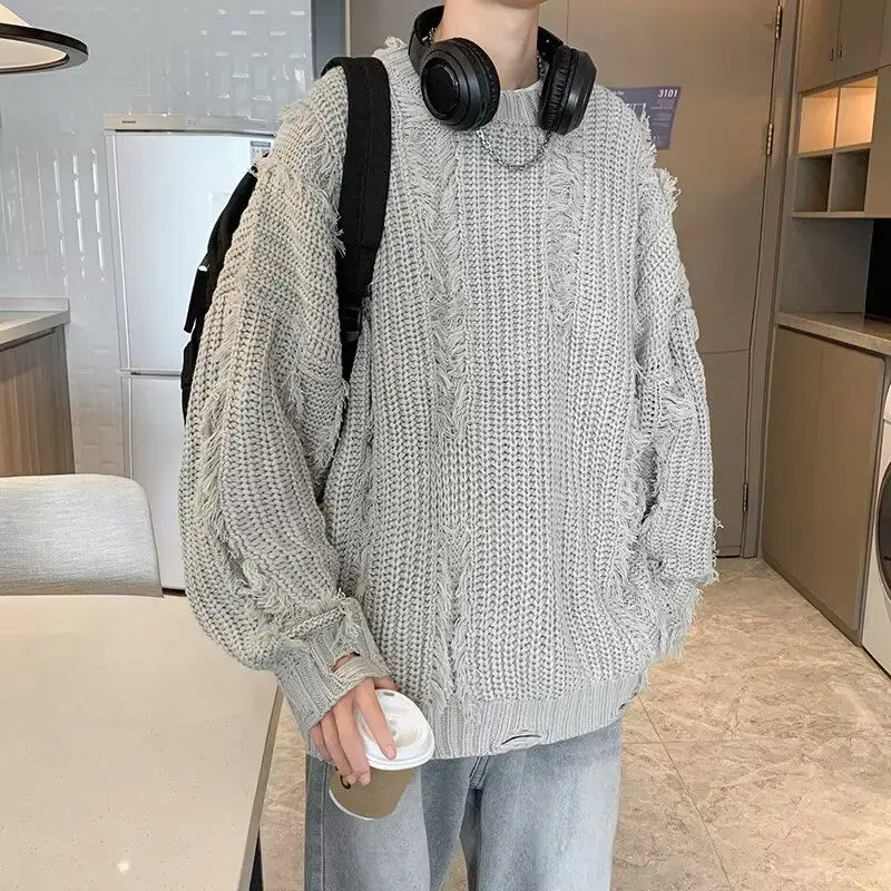 Винтажные однотонные вязаные пуловеры 202 - Фотография_5