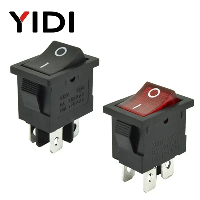 6a 250vac kcd1-104 кулисный переключатель 4pin вкл