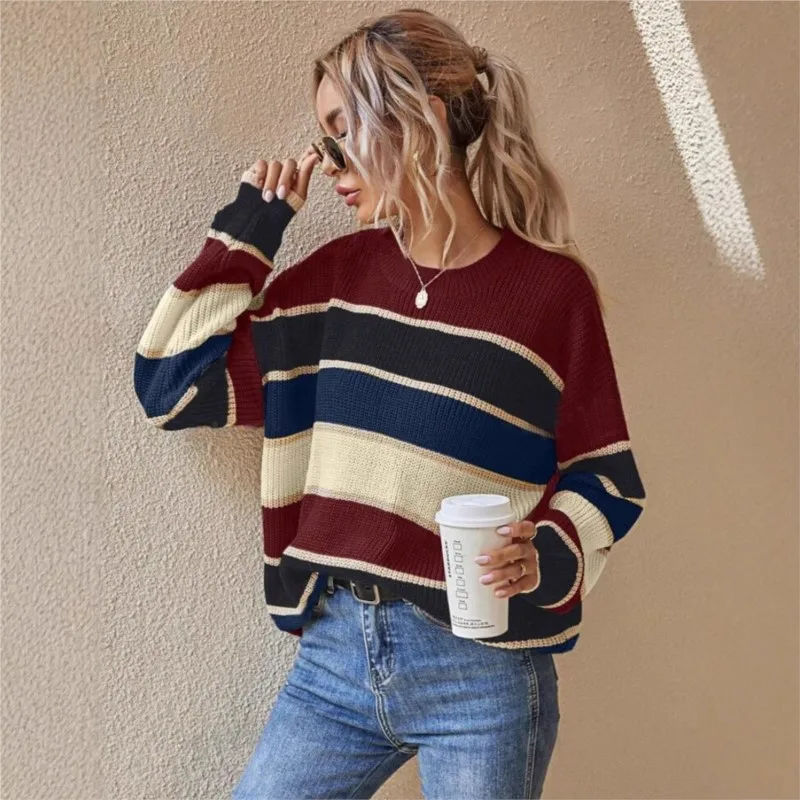 Винтажный свободный свитер в стиле харадзюку - Фотография_3