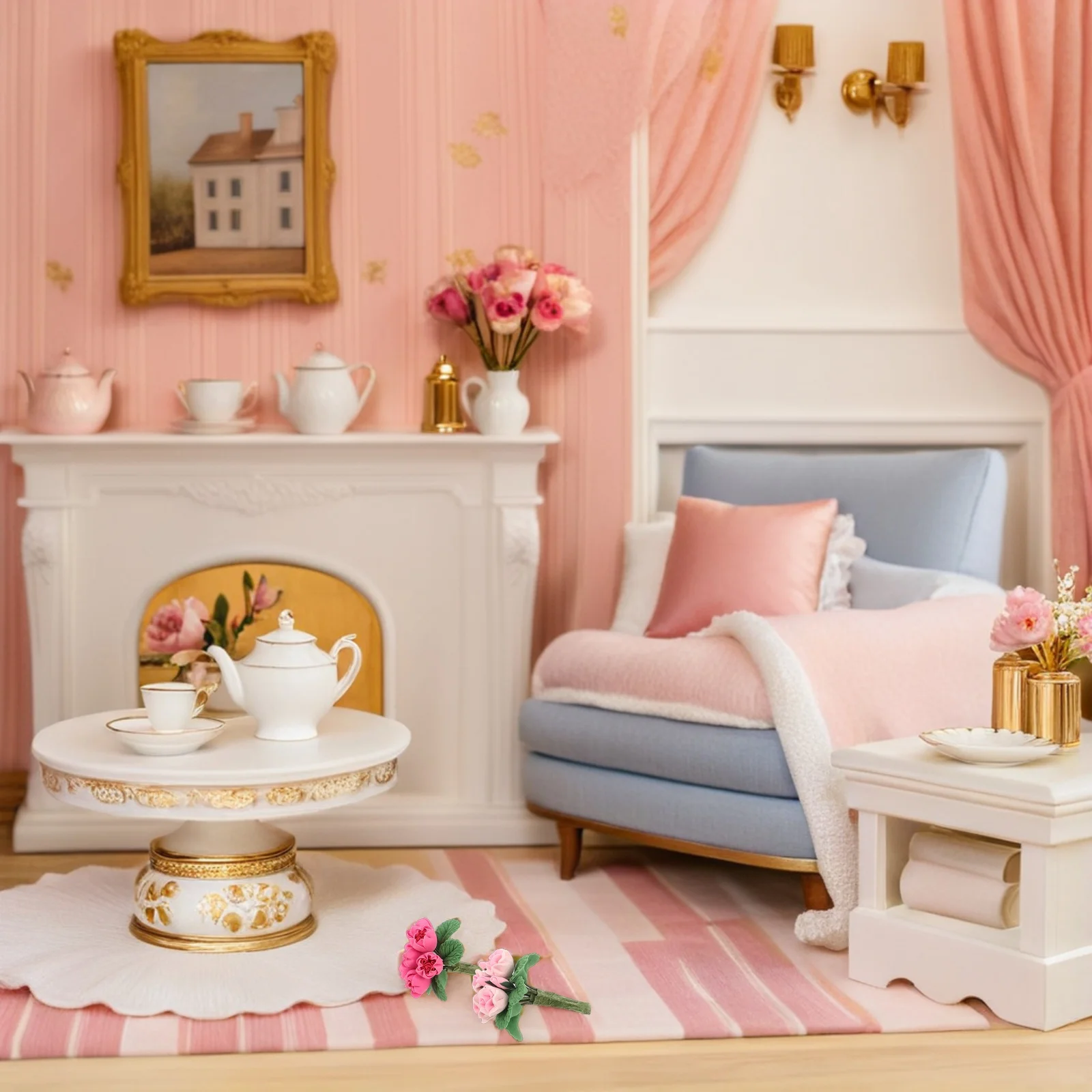 Миниатюрный искусственный цветочный - Фотография_4