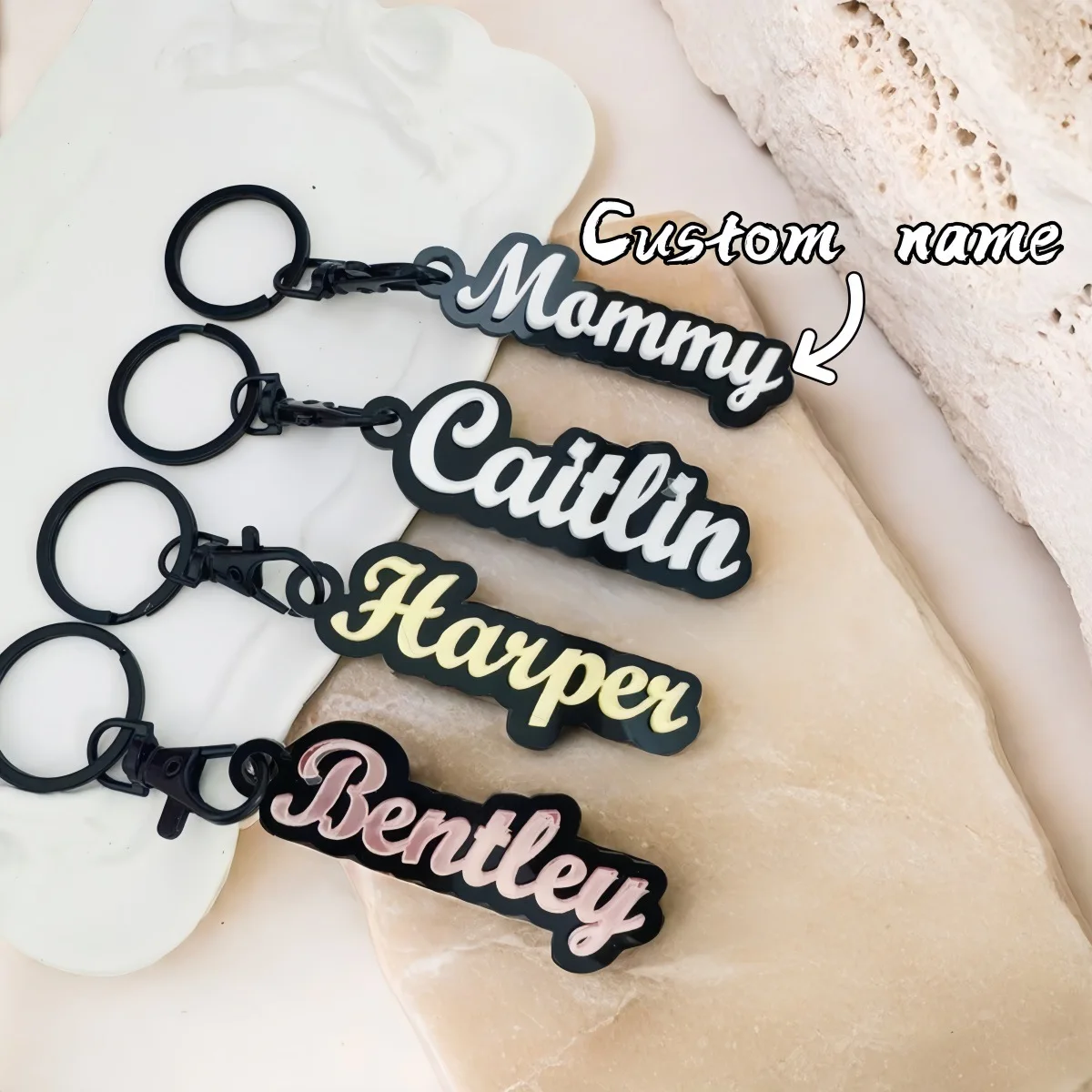 Kadrufi акриловый 3d брелок с именем на заказ