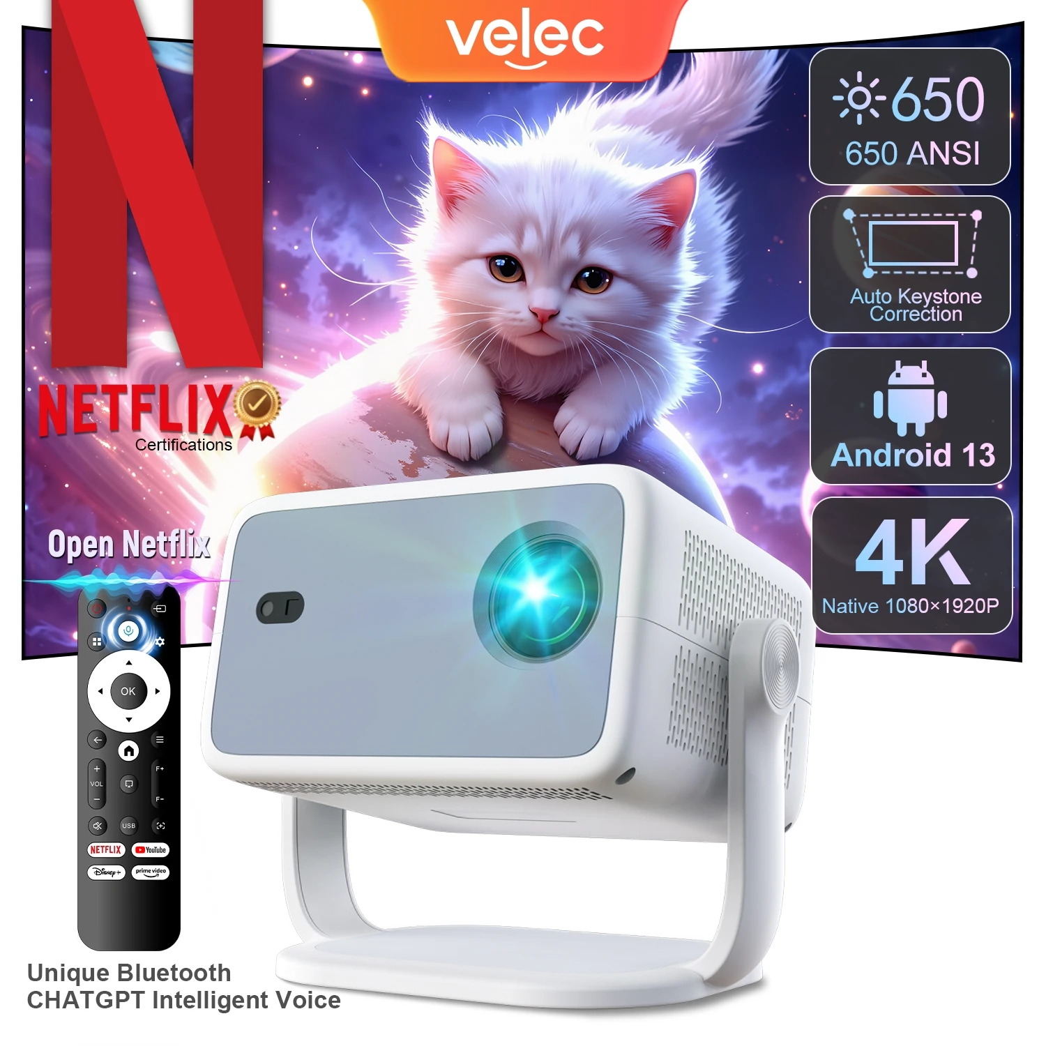 Проектор velec сертификация netflix