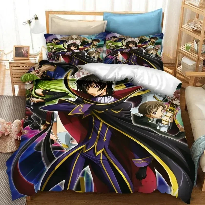 Модный комплект постельного белья с 3d аниме code geass - Фотография_5