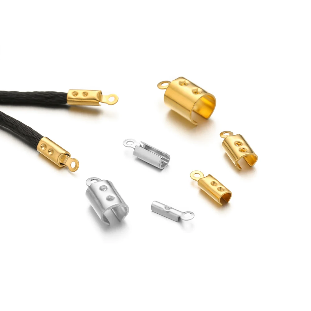 Высококачественные бусины из нержавеющей стали с обжимными концами - Фотография_6