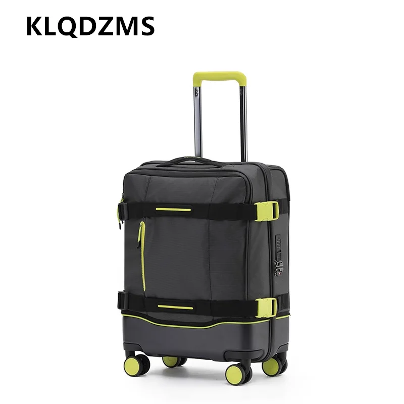 Klqdzms чемодан на колесиках из ткани оксфорд - Фотография_2