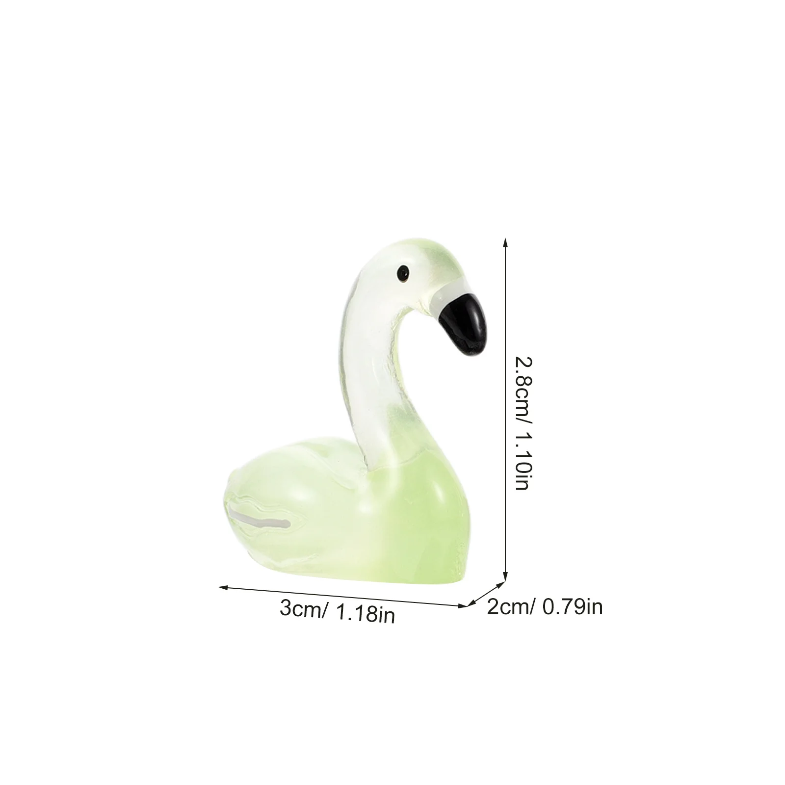 Мини-фламинго, изысканная декоративная скульптура животного для дома - Фотография_3