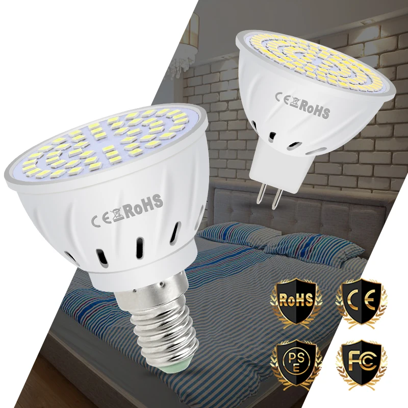 E14 лампа e27 bombilla led gu10