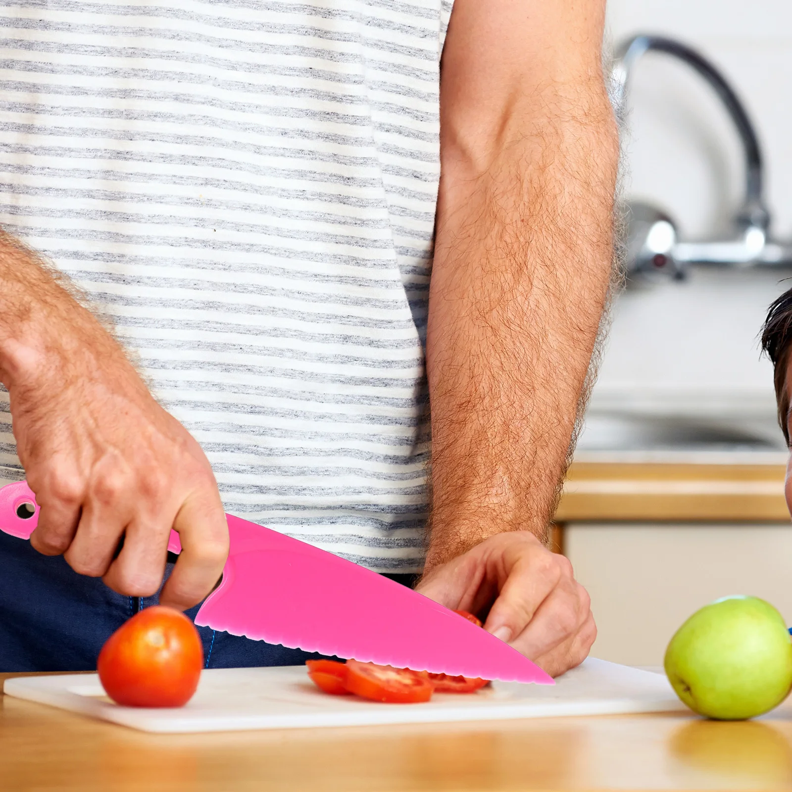 Пластиковый резак для фруктов для малышей - Фотография_3