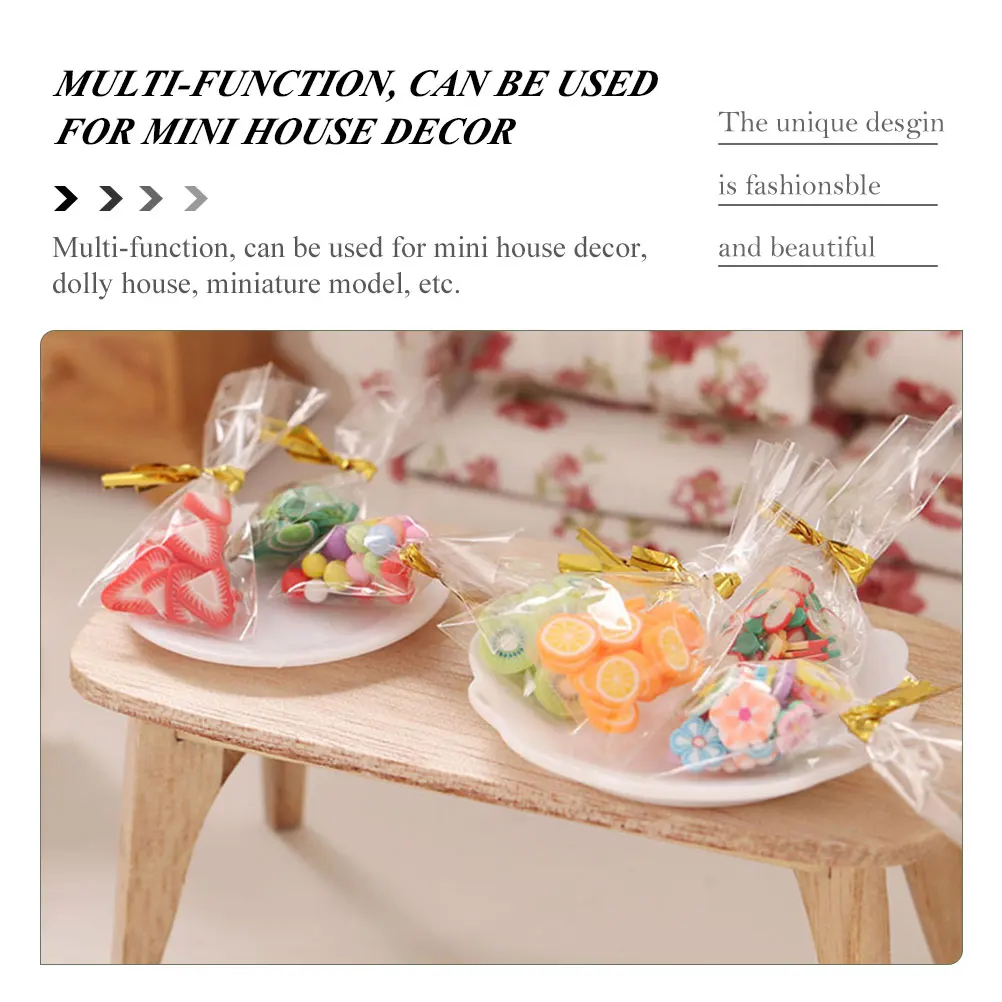 Мини-сумки с имитацией закусок в упаковке для мини-украшения дома