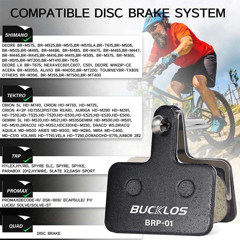 Bucklos полимерная дисковая тормозная колодка для shimano b01s - Фотография_2